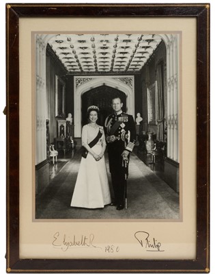 Lot 29 - H.M. Queen Elizabeth II and H.R.H. The Duke of Edinburgh, signed 1980 presentation photograph
