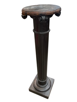 Lot 1363 - Antique wooden fluted column