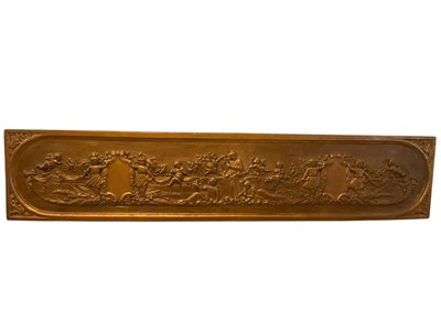 Lot 235 - 19th century relief carved wooden panel