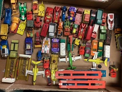 Lot 1776 - Dinky & Corgi diecast vehicles, plus Matchbox 1-75 series, all loose (2 boxes)