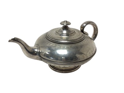 Lot 361 - Victorian silver teapot