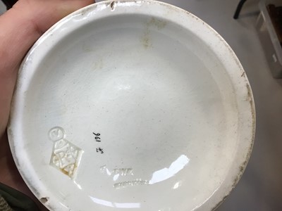 Lot 5006 - Pair of 19th century Wedgwood Aesthetic style pierced candlesticks, together with other china, including Cauldon porcelain made for Tiffany, Brambly Hedge figures, Hummel figures, etc