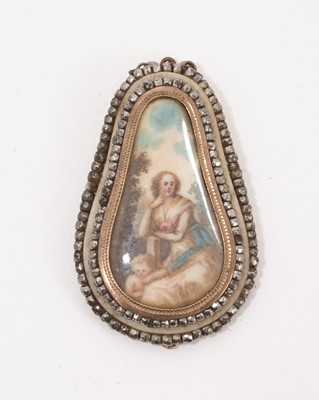Lot 859 - George III portrait miniature on ivory