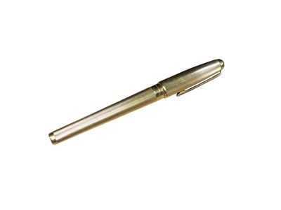 Lot 2924 - Dupont Olympio gold plated rollerball pen ref: 482201