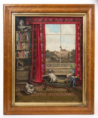 Lot 896 - Charming Victorian decoupage three dimensional picture