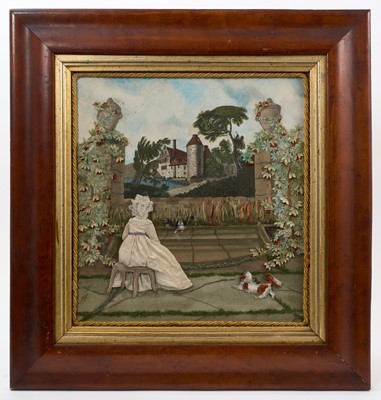 Lot 897 - Victorian decoupage three dimensional picture