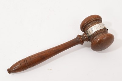 Lot 892 - Rayleigh Church, Essex interest: Early 20th century turned oak gavel