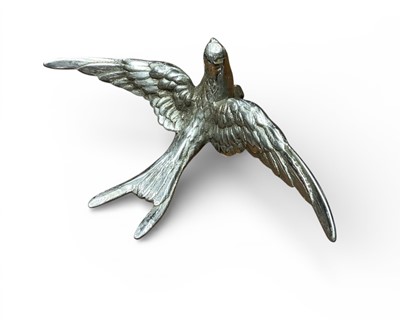 Lot 4 - Vintage chromium plated car mascot, in the form of a swallow.