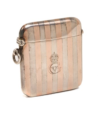 Lot 36 - H.M. King George V, fine presentation vesta case