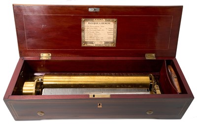Lot 964 - Fine Nicole Freres Swiss music box playing eight airs, restored in 2000 and with article relating to the restoration