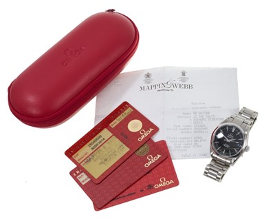 Lot 760 - Gentlemen's Omega Seamaster Aqua Terra Co-Axial Chronometer stainless steel automatic wristwatch