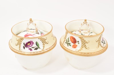 Lot 271 - Pair of 19th century English porcelain ice pails