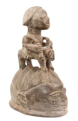 Lot 866 - West African helmet mask