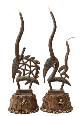 Lot 867 - Pair of Bamana Chi Wara tribal headdresses