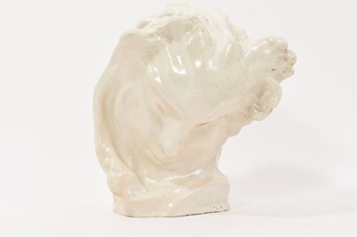 Lot 872 - Wilfred Norton (1880-1973) an art deco ceramic sculpture of stylised mask