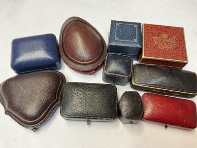 Lot 149 - Group of ten antique and vintage jewellery boxes