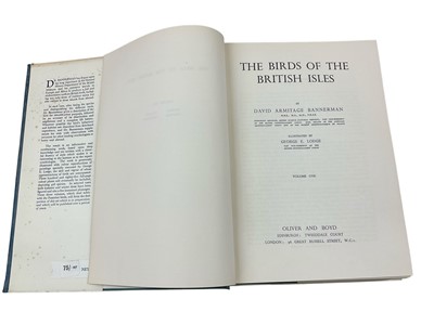 Lot 1305 - David Bannerman - Birds of the British Isles, illustrated by George Lodge, 12 Vols, 1st edition