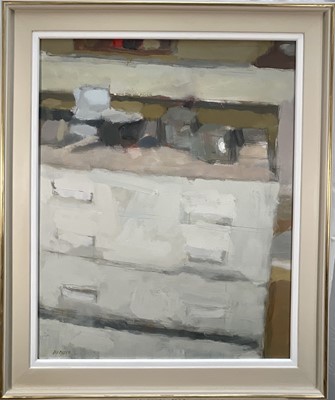 Lot 31 - Roy Freer (1938-2021) oil on canvas - Neutral associations, signed, 74cm x 58cm, framed