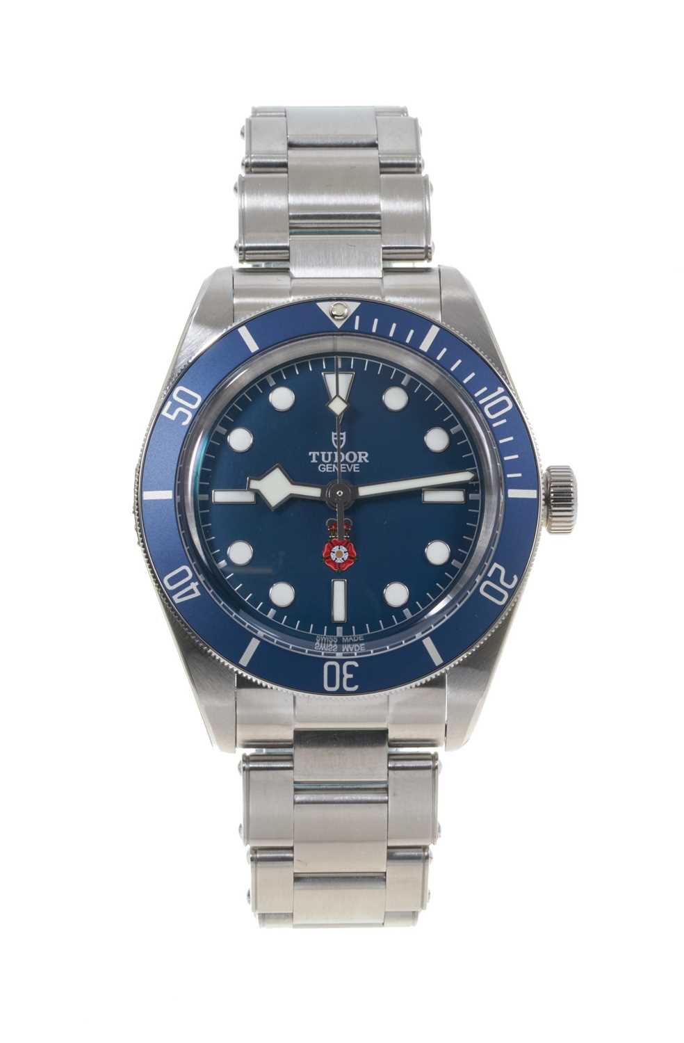 Lot 755 - Rare Tudor Black Bay 58 limited edition Platinum Jubilee Royalty And Specialist Protection Automatic wristwatch