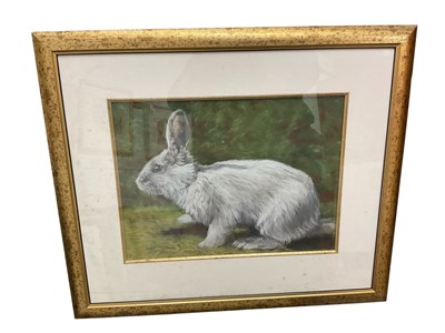 Lot 1120 - Brian Argent Smith (1937-2025) pastel, Rabbit, 29 x 36cm, glazed frame