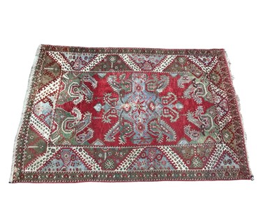 Lot 5303 - Antique Turkish Kula rug measuring approximately 192cm x 130cm