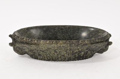 Lot 925 - 19th century Grand Tour carved serpentine bowl