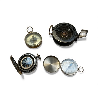 Lot 2943 - Group of four compasses