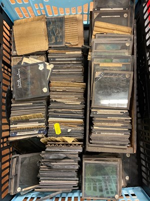 Lot 2928 - Collection of antique glass magic lantern slides
