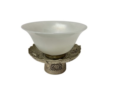 Lot 995 - Chinese iridescent Peking glass bowl