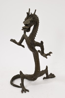 Lot 991 - Japanese bronze dragon