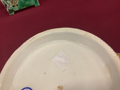 Lot 52 - Chelsea round two handled basket, with pierced rim, circa 1760