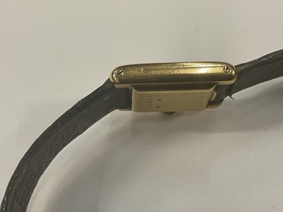 Lot 751 - Cartier Mini Tank Louis 18ct gold wristwatch