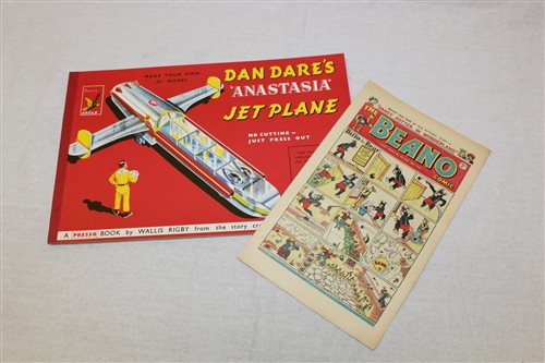 Lot 2433 - Dan Dare's Anastasia Jet Plane model in Presso...