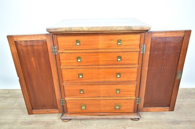 Lot 1243 - Victorian mahogany collector's cabinet