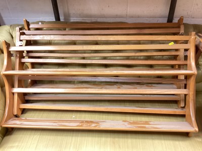 Lot 1479 - Set of four Ercol hanging shelves