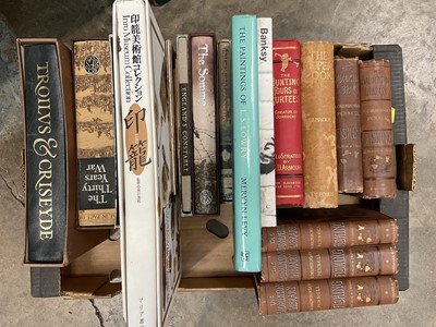 Lot 176 - Collectible books including Badminton Library, Banksy book, Folio Society publications etc