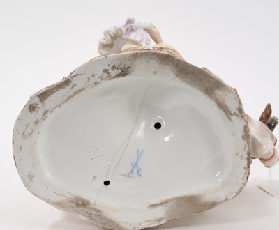 Lot 62 - Unusual Meissen milking group, circa 1860