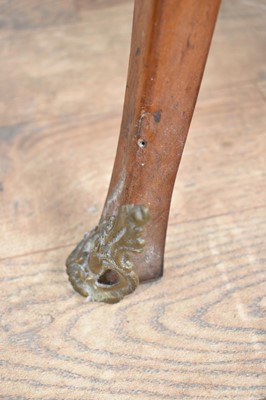 Lot 1216 - Walnut two tier étagère