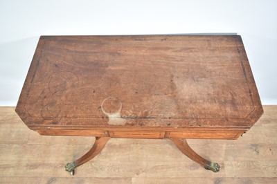 Lot 1217 - Regency mahogany card table
