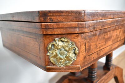 Lot 1217 - Regency mahogany card table