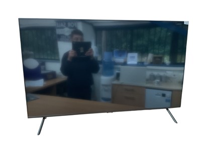 Lot 5 - 49” Qled Samsung smart TV together with remote control