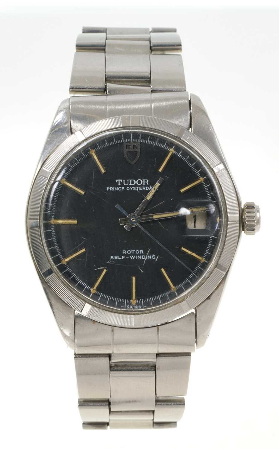 Lot 756 - 1960s Rolex Tudor Prince Oysterdate stainless steel wristwatch with Rotor Self-Winding movement on stainless steel oyster bracelet