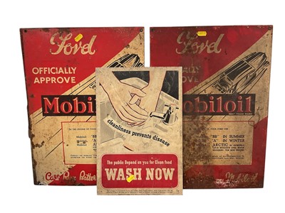 Lot 2937 - Collection of five enamel signs