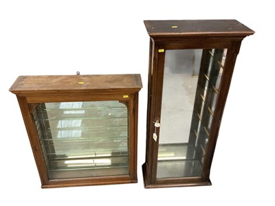 Lot 1547 - Two antique shop display cabinets