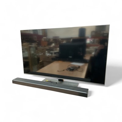 Lot 7 - 50' Qled Samsung smart TV together with...