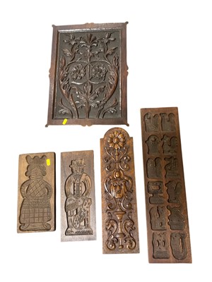 Lot 175 - Gingerbread moulds and carved panel