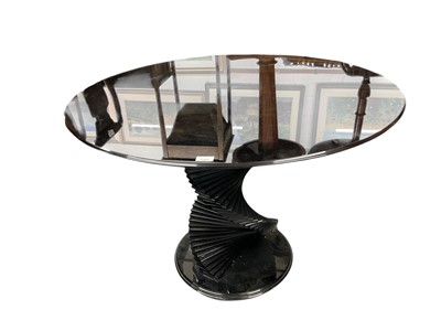 Lot 1407 - Modernist glass table