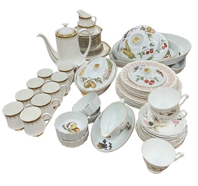 Lot 435 - Various part tea and dinner services, including Paragon Athena and Royal Worcester Evesham