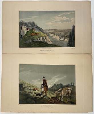 Lot 274 - Two Henry Alken 19th century coloured aquatints - Badger Catching and the Earth Stopper, pub. T. McLean 1820, 19cm x 29cm, unframed
