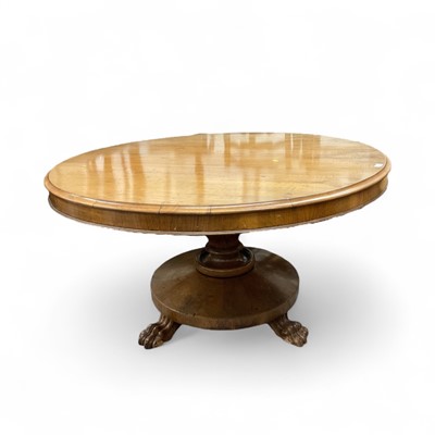 Lot 1403 - Victorian walnut tilt top breakfast table